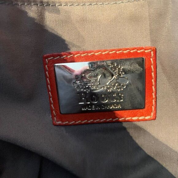 Roots purse, handbag, crossbody, messenger, real leather, red, lined - Picture 3 of 15